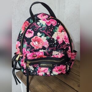 Juicy couture floral backpack purse
